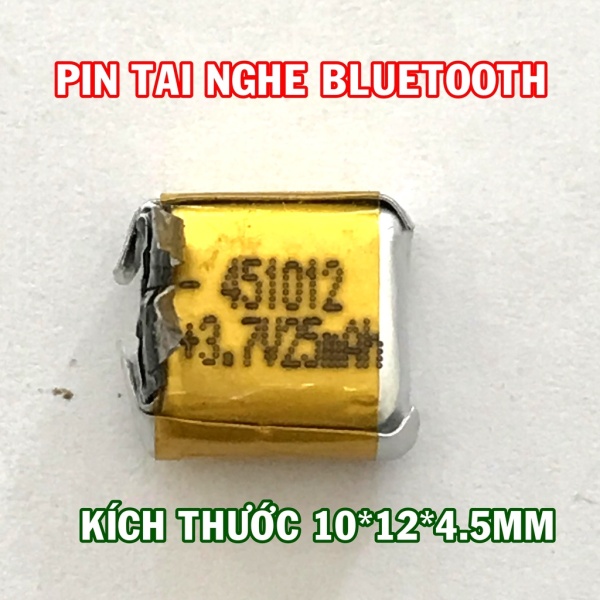 Pin Lipo 3.7V 451012 25mAh dùng cho tai nghe bluetooth - shop có video hướng dẫn thay pin