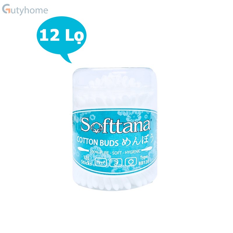 Tăm Bông Softtana Trẻ Em BB120 Lọ 120 Que