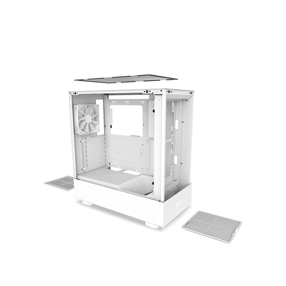 Vỏ case NZXT H5 FLow White (Màu trắng)