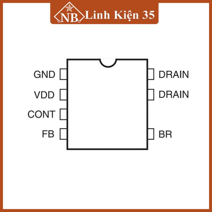 IC nguồn Viper17L DIP-8