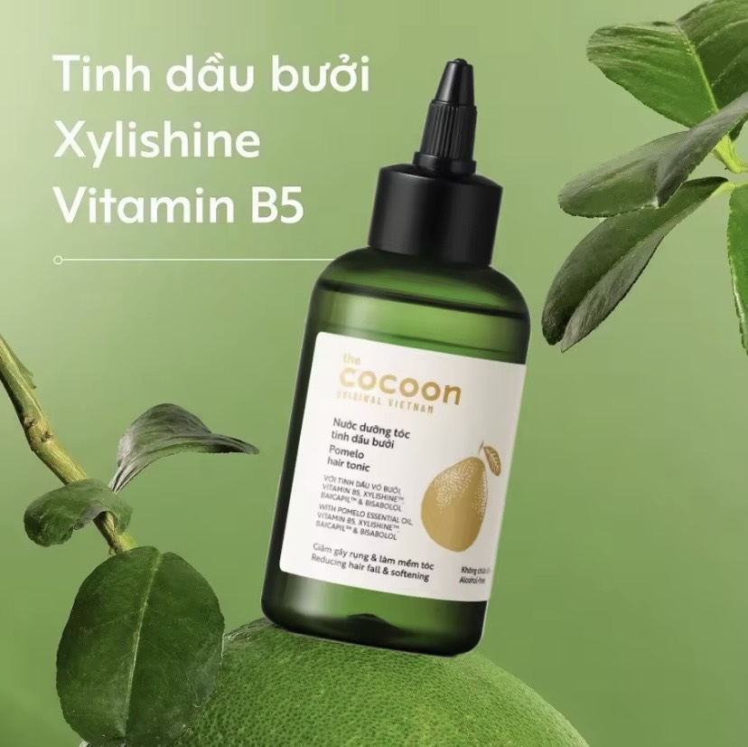 Dưỡng Tóc Cocoon Tinh Dầu Bưởi 140ml Cung Cấp Dưỡng Chất Làm Sạch Da Đầu Giúp Tóc Chắc Khỏe Ngăn Rụng Tóc Cocoon Pomelo Hair Tonic 140ml