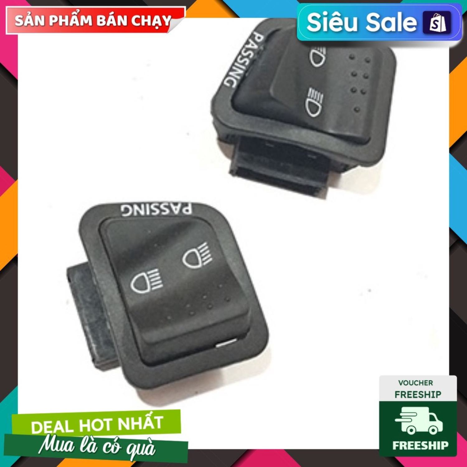 [CÓ MÃ MIỄN PHÍ VẬN CHUYỂN] Công tắc Pha Cos cho xe Liberty, Fly chính hãng