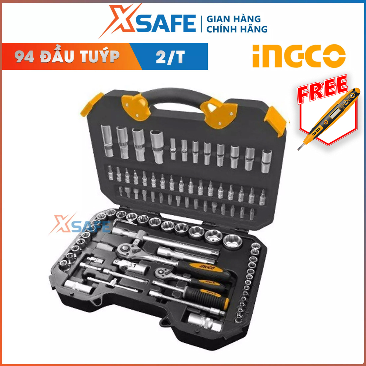 Set 94 top tube ingco HKTS42941 material high-grade steel definitely. Head tube heat-resistant, resistant to impact force, pitching is the strong impact without being variable dạng-phân delivery genuine xsafe