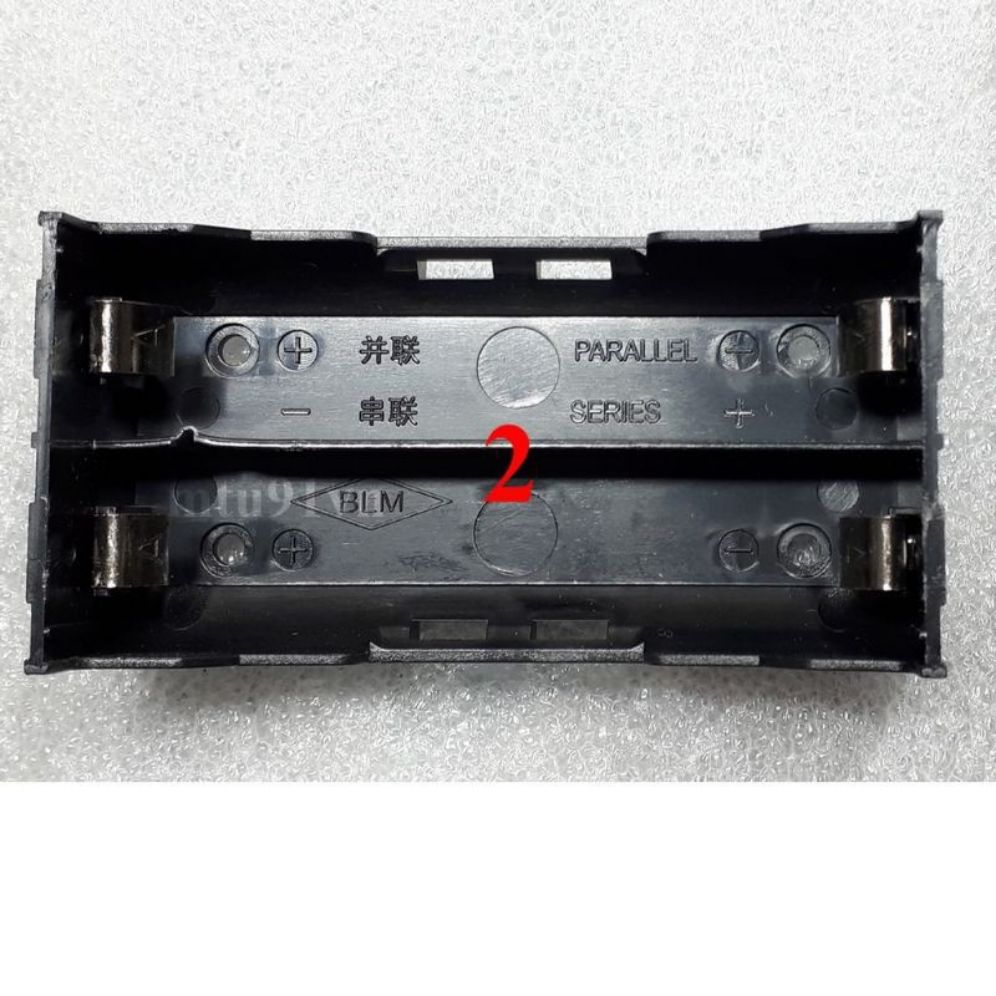 ( khay 2p)Đế Pin 18650 loại chân cho hàn mạch