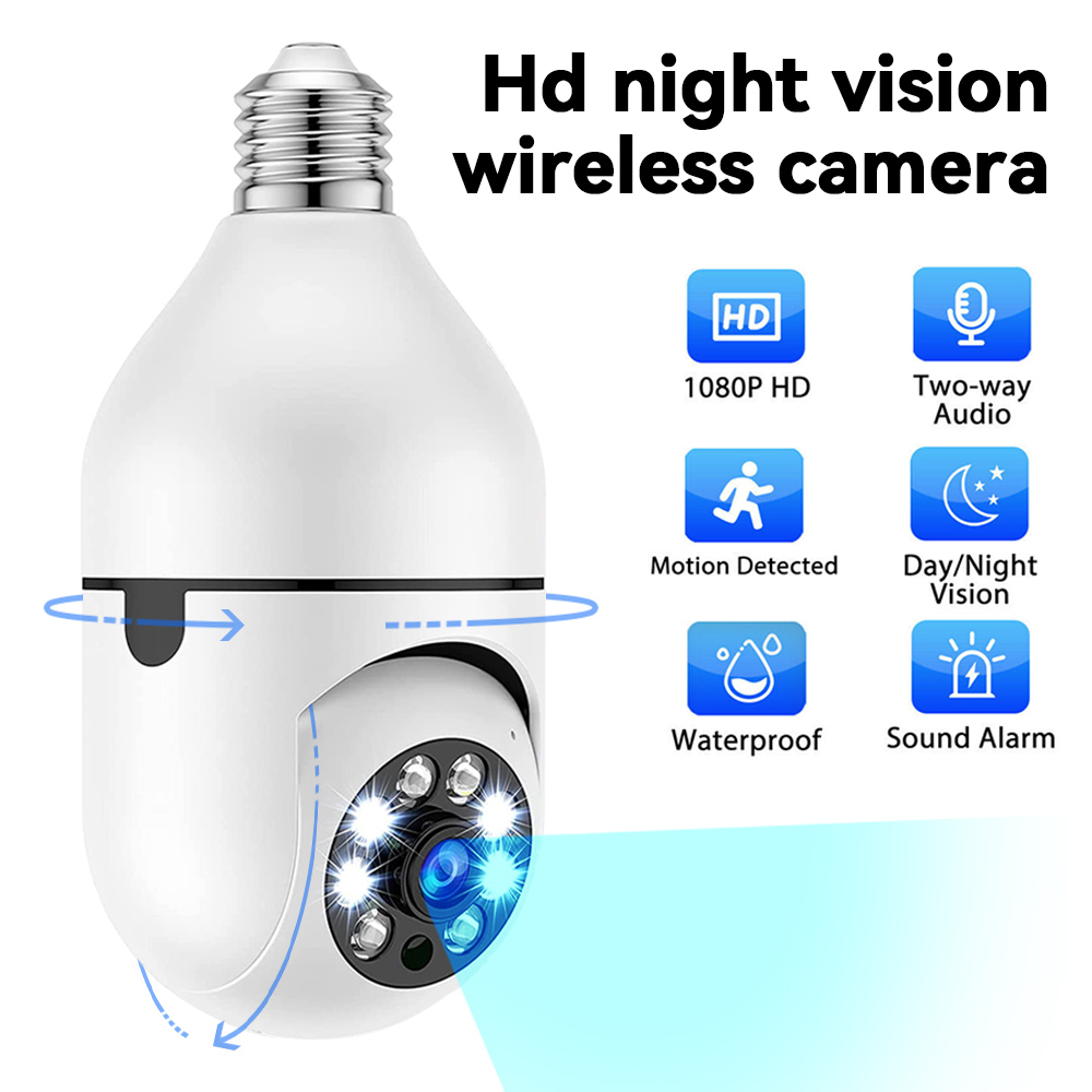 Camera Yoosee PTZ bóng đèn FHD 1080p Rõ nét, Có đèn Led chiếu sáng ban đêm, Xoay 360 độ, Đàm thoại 2 chiều