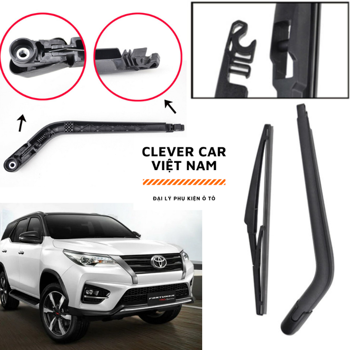 Bộ Cần Chổi Gạt Mưa Sau Cho Xe Ô Tô Toyota Fortuner 2008-2020
