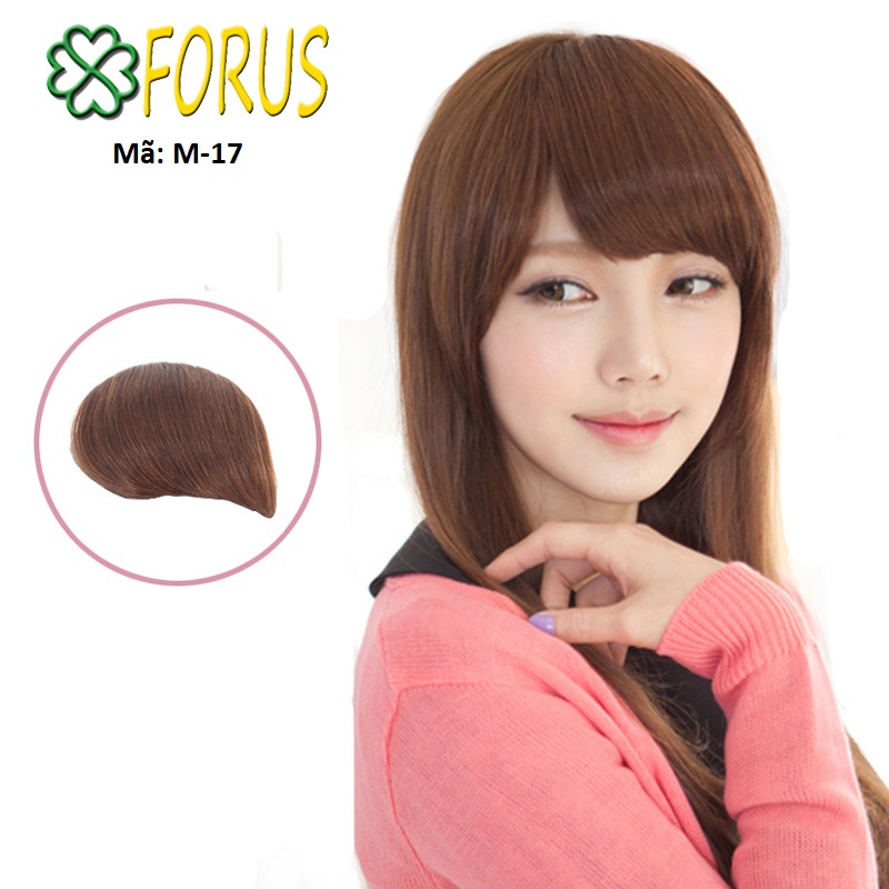 Tóc giả mái dầy chéo M17 ❤️FREESHIP❤️ tóc mái dầy chéo, mái xéo tóc giả, tóc giả nữ, mái tóc giả
