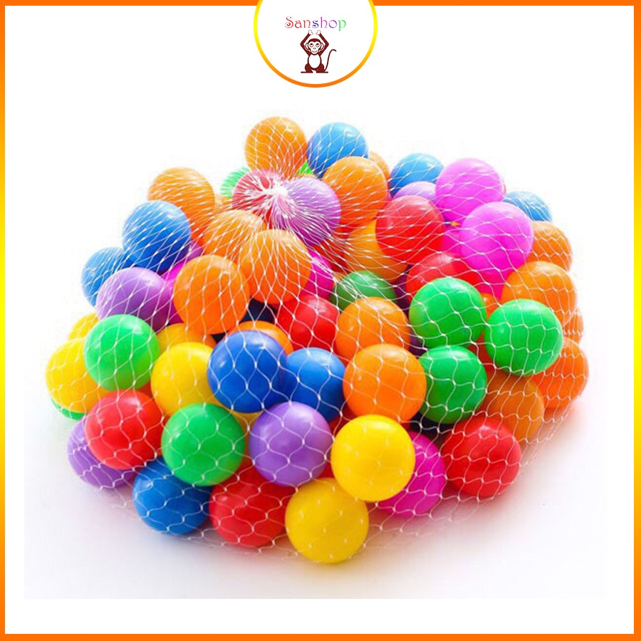 Combo 50 Quả Bóng Nhựa Mềm Cho Bé