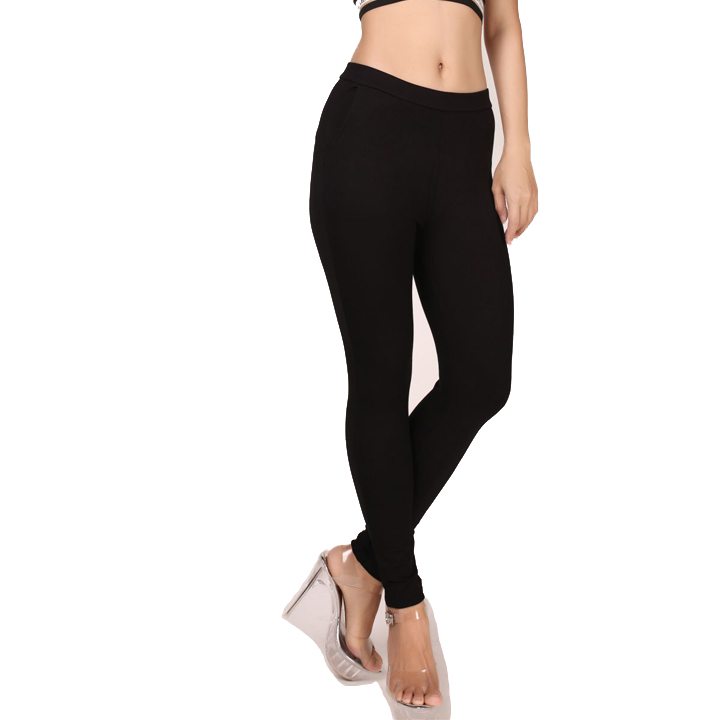 Quần Legging nữ trơn 2 túi xéo