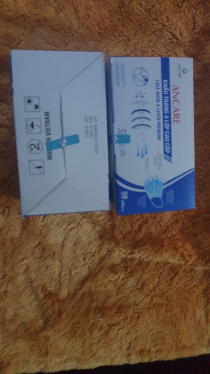 Khẩu trang 4 lớp cao cấp ANCARE 50 cái