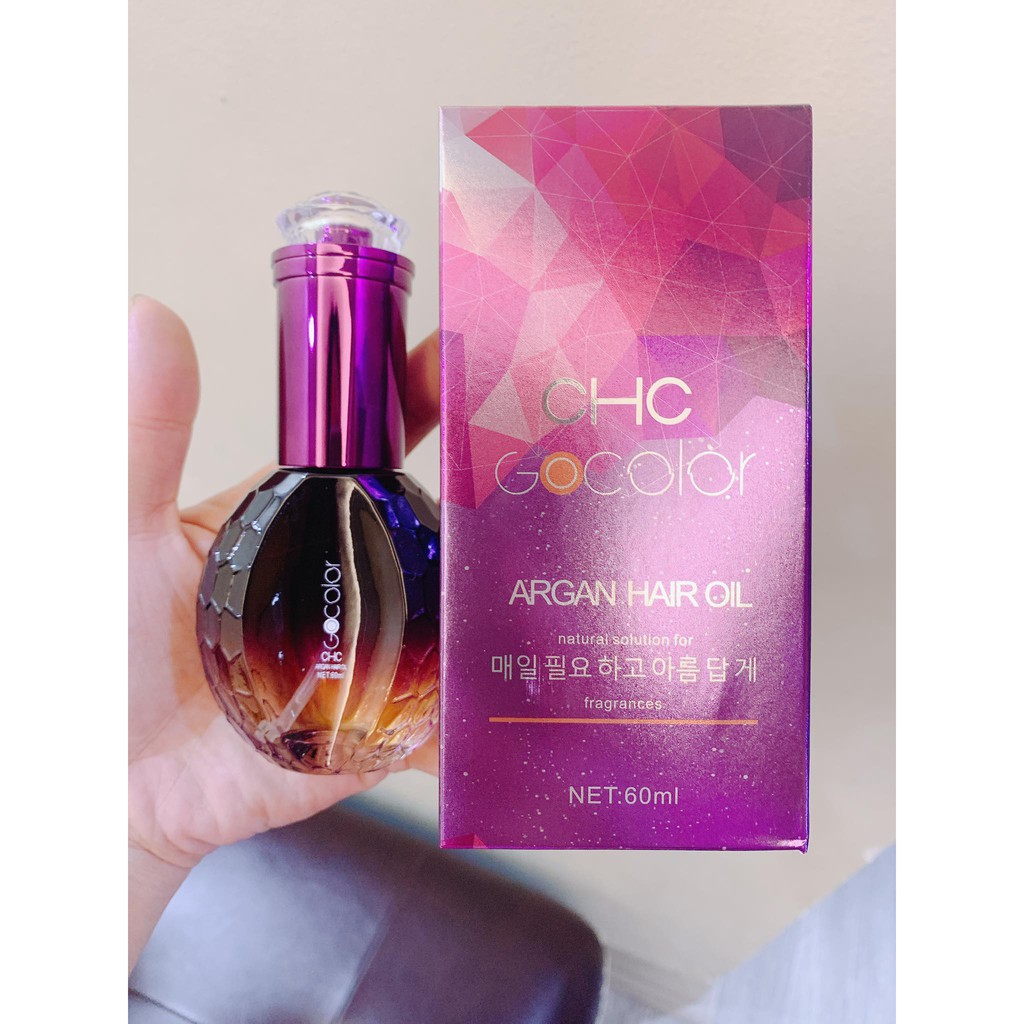 TINH DẦU DƯỠNG TÓC CHC GOCOLOR ARGAN OIL 60ML - CHAI