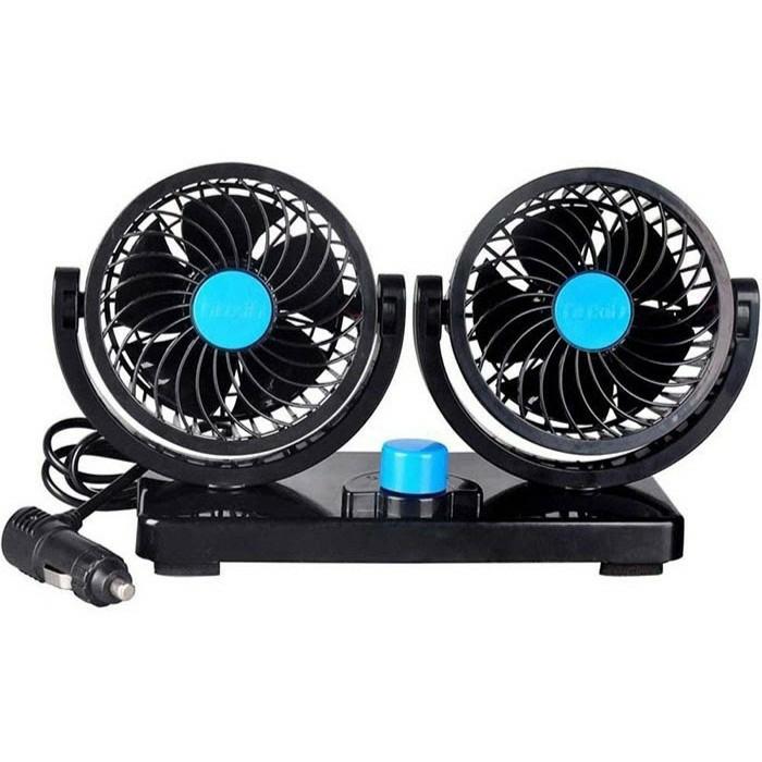Quạt đôi trên ô tô (12v,24v,USB)