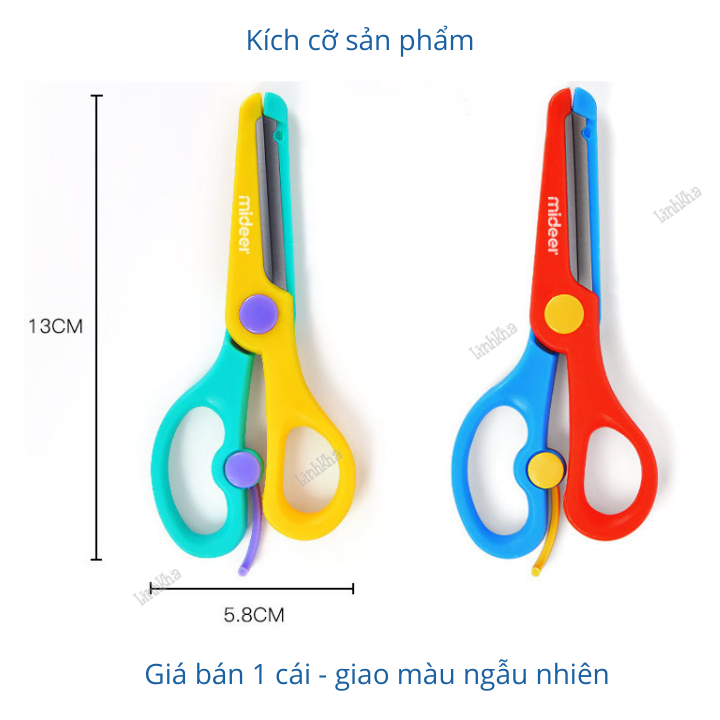 Kéo An Toàn Cho Bé Tập Cắt Thủ Công Mideer