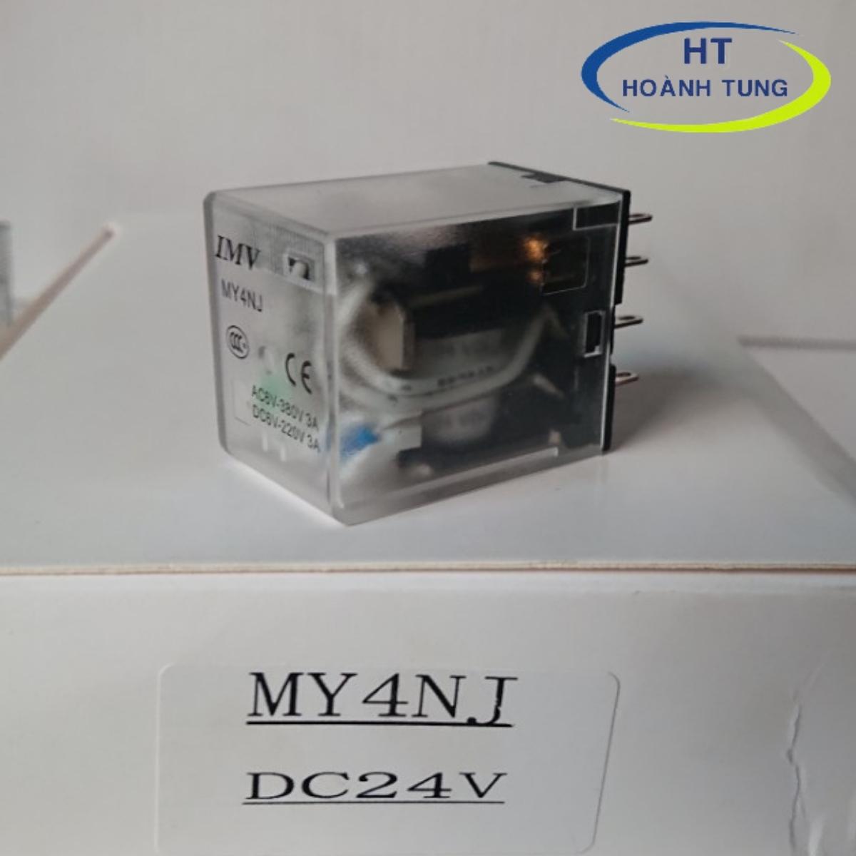 Rơ le kiếng tốt my4n-j , relay trung gian 14 chân dẹp 12vdc, 24vdc, 110vac, 220vac chất lượng
