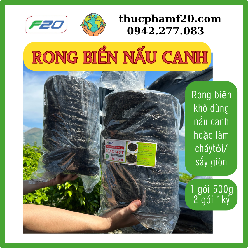 0.5kg Rong Mứt Nấu Canh. Rong Biển Nấu Canh bổ mát