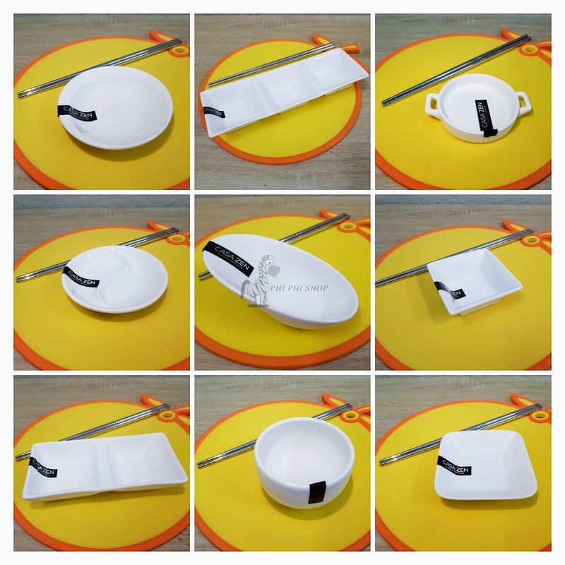 Chén dĩa sứ Lock&Lock đựng nước chấm gia vị dòng Casa Zen