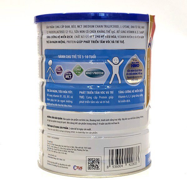 Sữa Bột Arti Gain Colostrum 3-10 tuổi 900gr