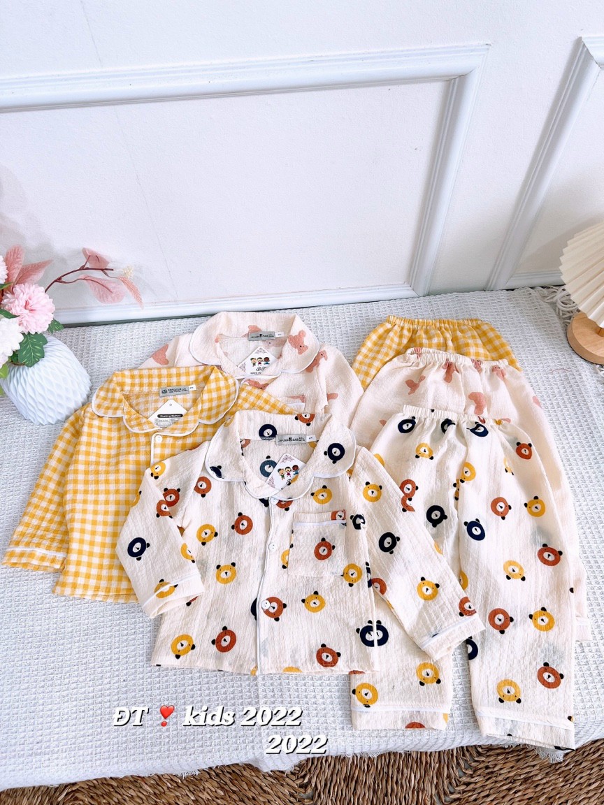 bộ pijama dài tay cho bé 8-18kg