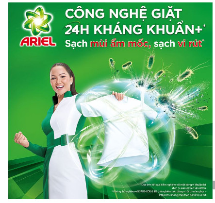 Bột giặt Ariel khử mùi ẩm mốc 330g