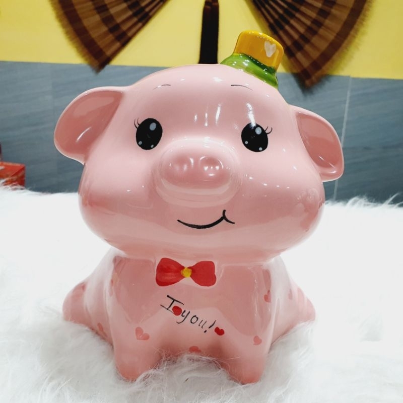 Lợn thiên thần gốm sứ đáng yêu
