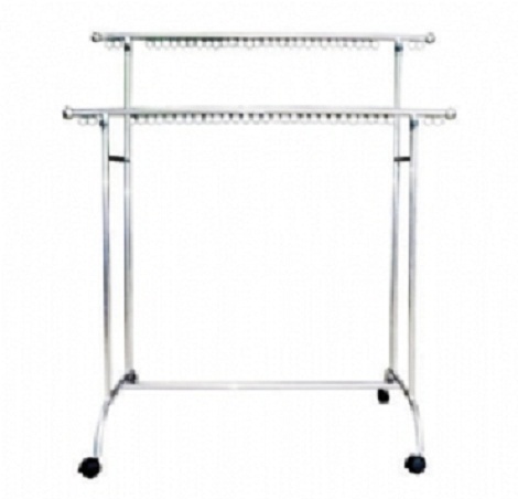 Sào phơi inox đôi có khoen chắc chắn