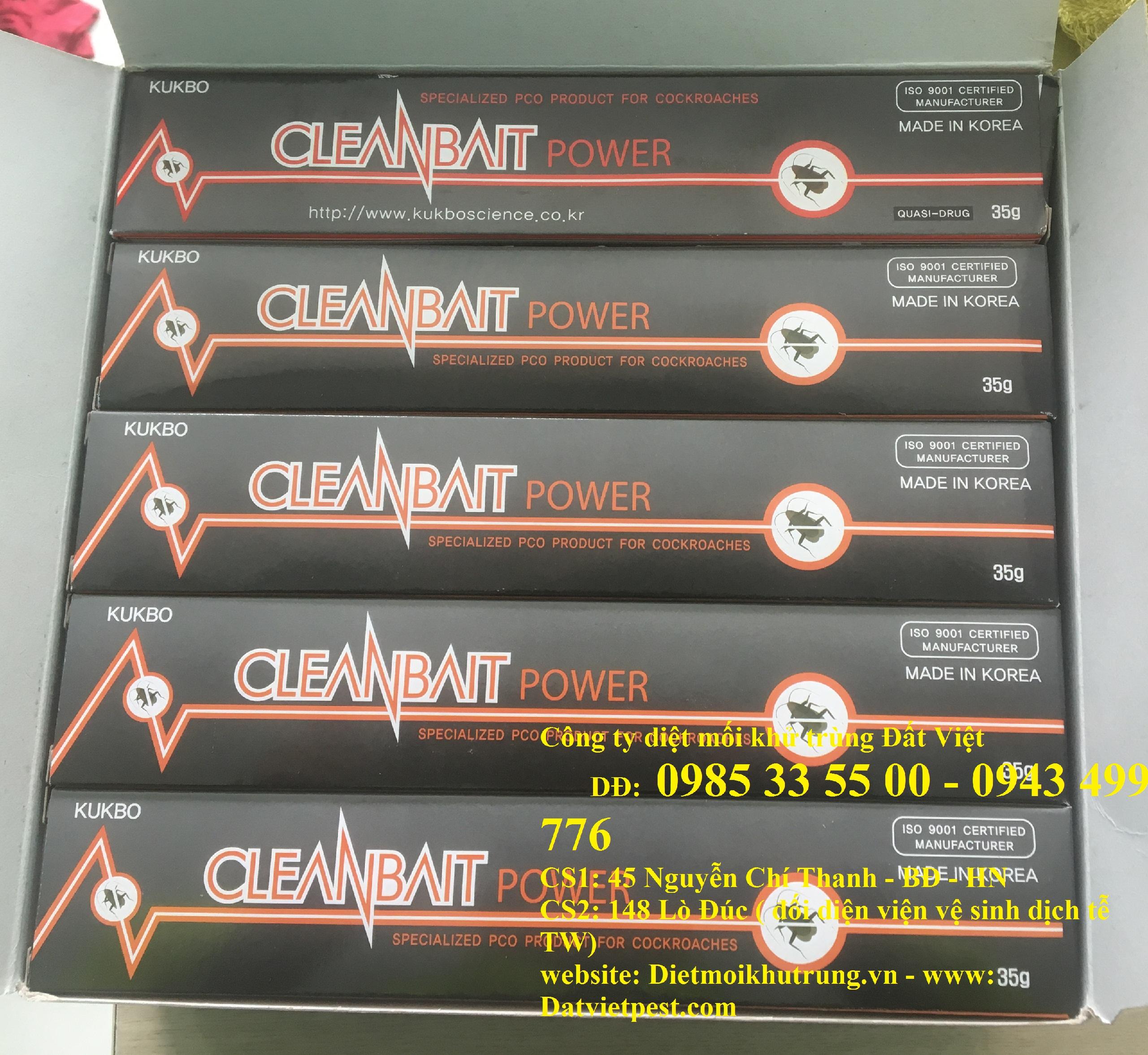 Bả diệt gián CLEANBAIT POWER dạng tuýp bôi 35 Gr