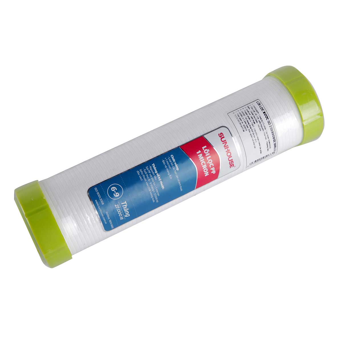 Lõi lọc Sunhouse số 3 (PP 1 Micron), Lõi lọc nước Sunhouse số 3, Lõi lọc nước số 3, Cấu tạo từ sợi Polypropylene, Loại bỏ kim loại nặng, tạp chất và cặn bẩn còn sót lại, có kích thước ≥ 1µm, thời gian thay lõi 6-9 tháng