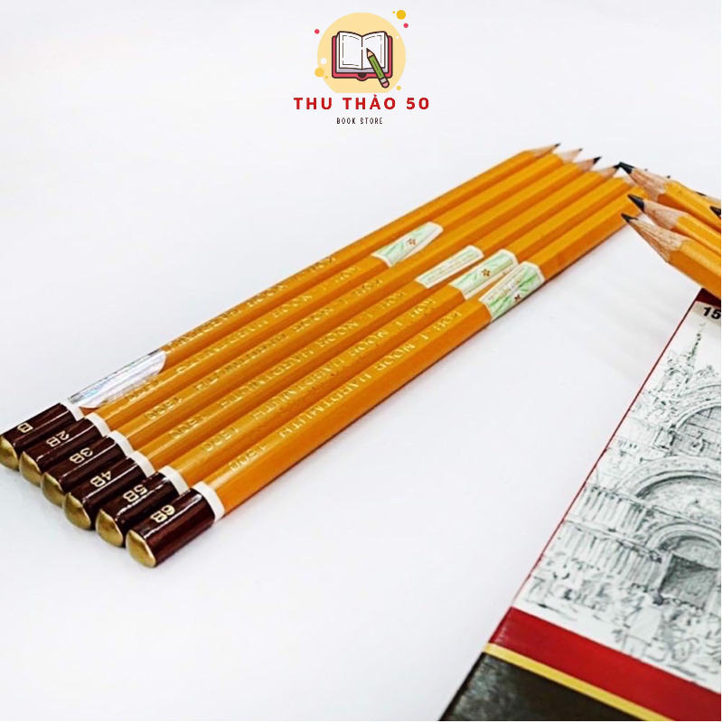 Bút chì tiệp khắc thân vàng koh-i-noor hardmuth 1500.