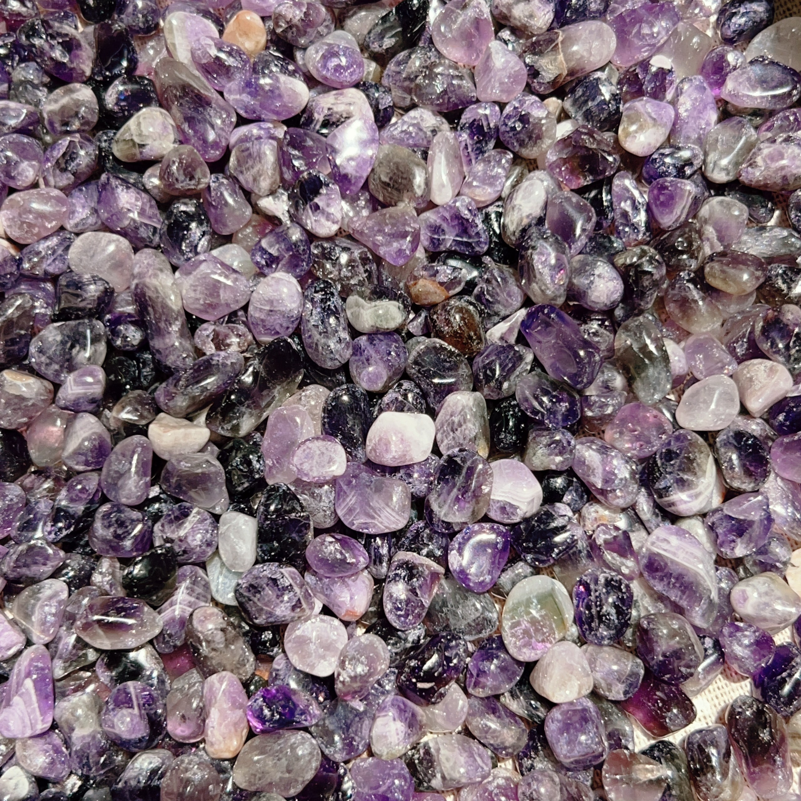 100g Vụn đá Dark Amethyst - TA tím tự nhiên