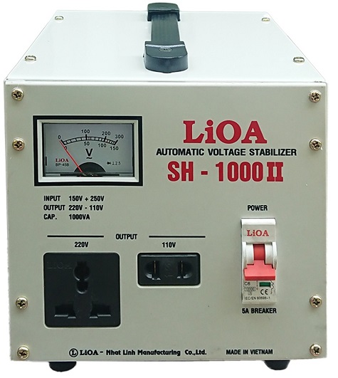 Ổn áp 1 pha LIOA SH-1000 II 1.0kVA điện áp vào 150V - 250V ( Thế hệ mới 2018 )