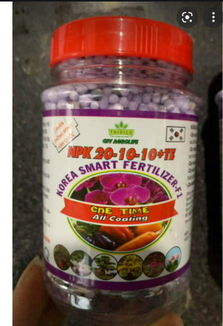 150gr - phân tan chậm hàn quốc : npk 20-10-10+te csv- agrolife