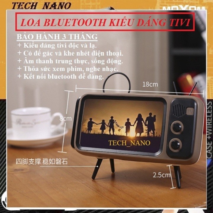 LOA BLUETOOTH Kiểu Dáng Tivi Cổ Điển