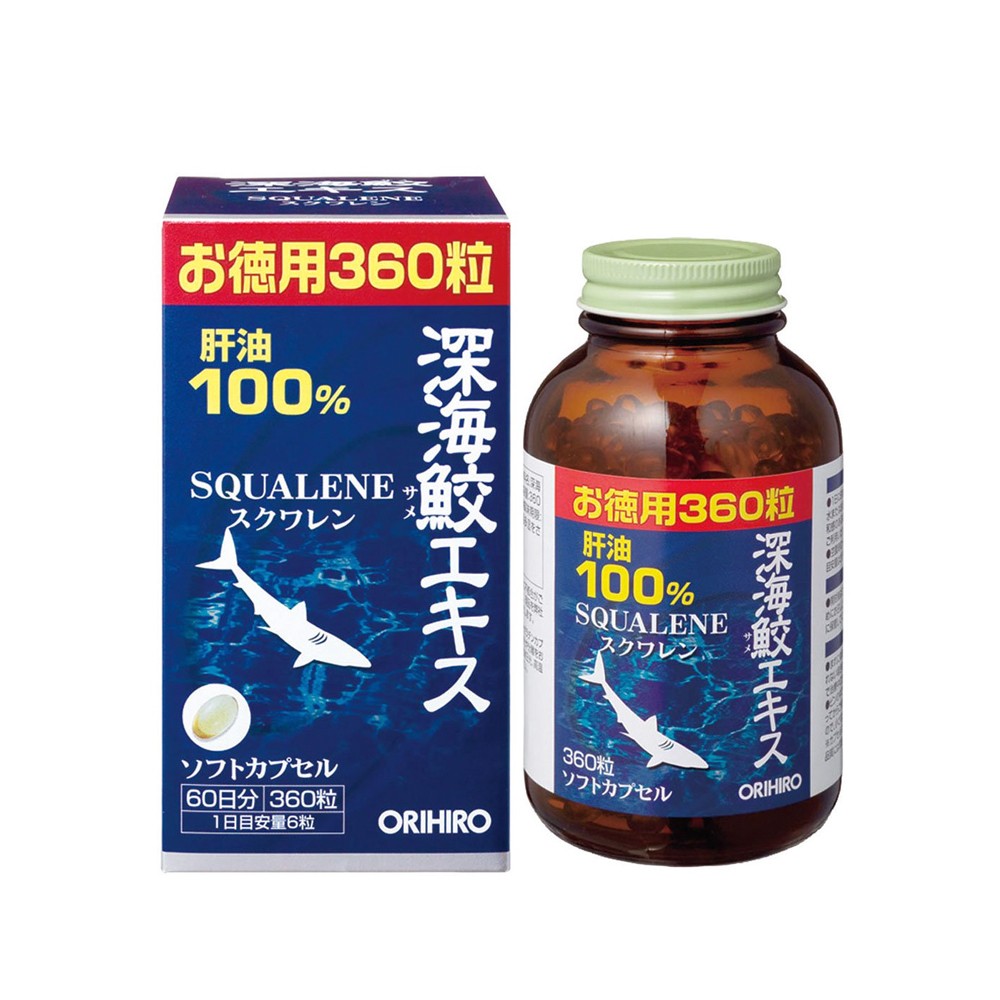 Dầu Gan Cá (Sụn Vi Cá) Orihiro 360 viên Nhật Bản