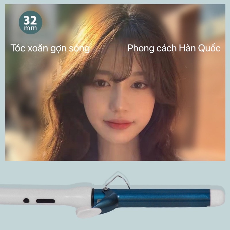 Máy Uốn Tóc Cao Cấp Máy Làm Xoăn Tóc Cao Cấp Phong Cách Hàn Quốc