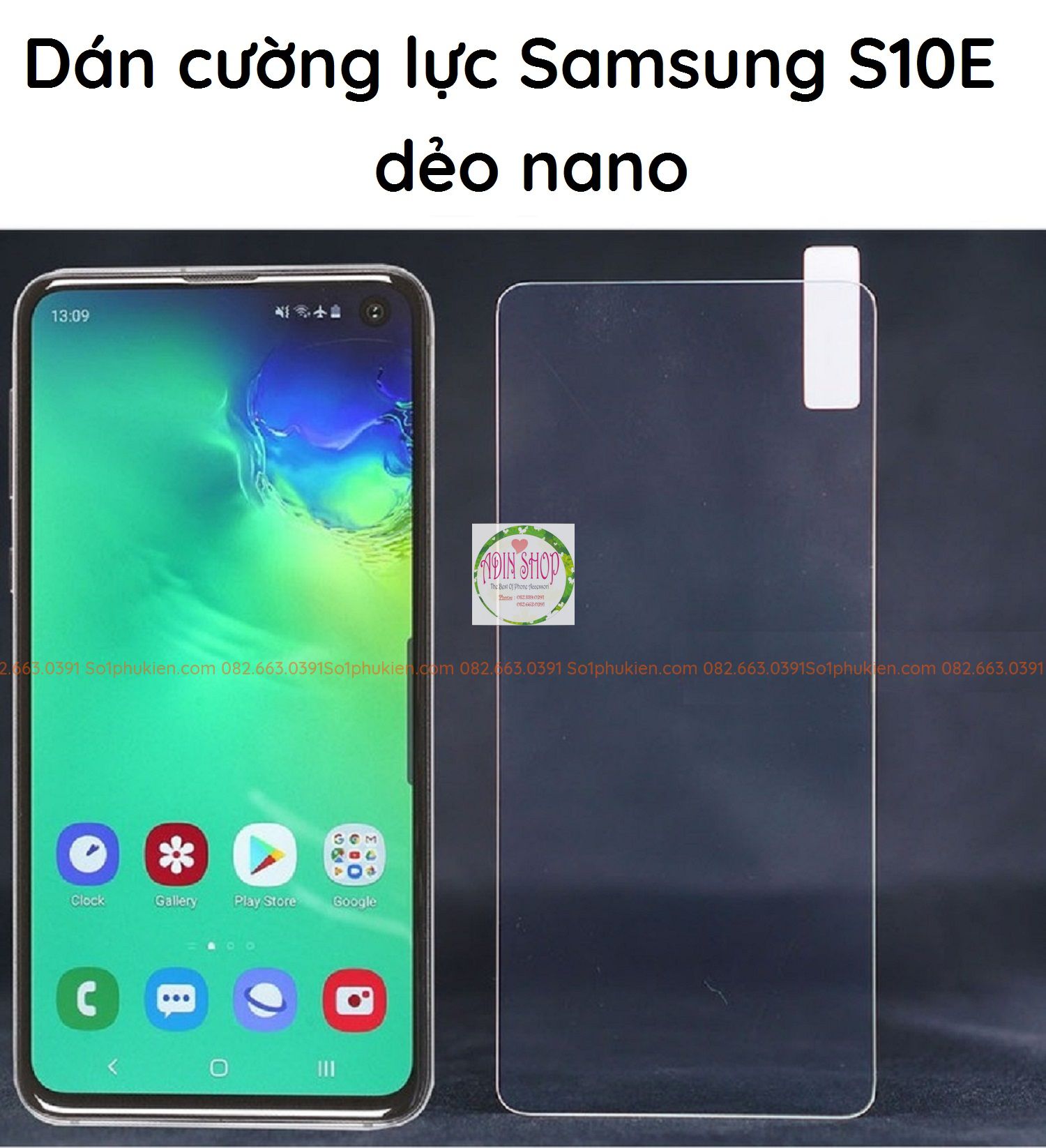 Dán cường lực Samsung S10e trong suốt nano dẻo siêu bền độ cường lực 9H+