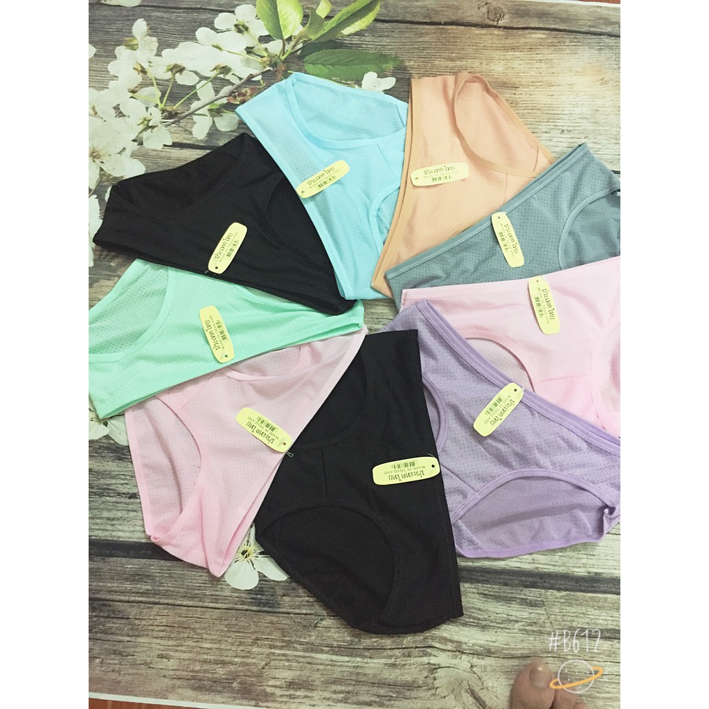 combo 10 quần lót cotton thông hơi