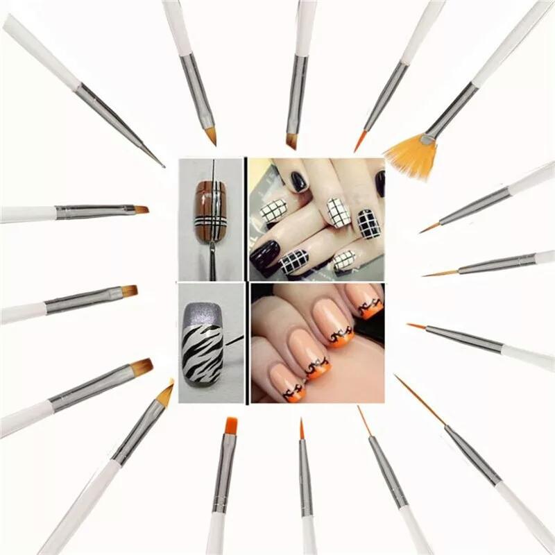 BỘ 15 CÂY CỌ VẼ MÓNG , LÀM NAIL NGHỆ THUẬT
