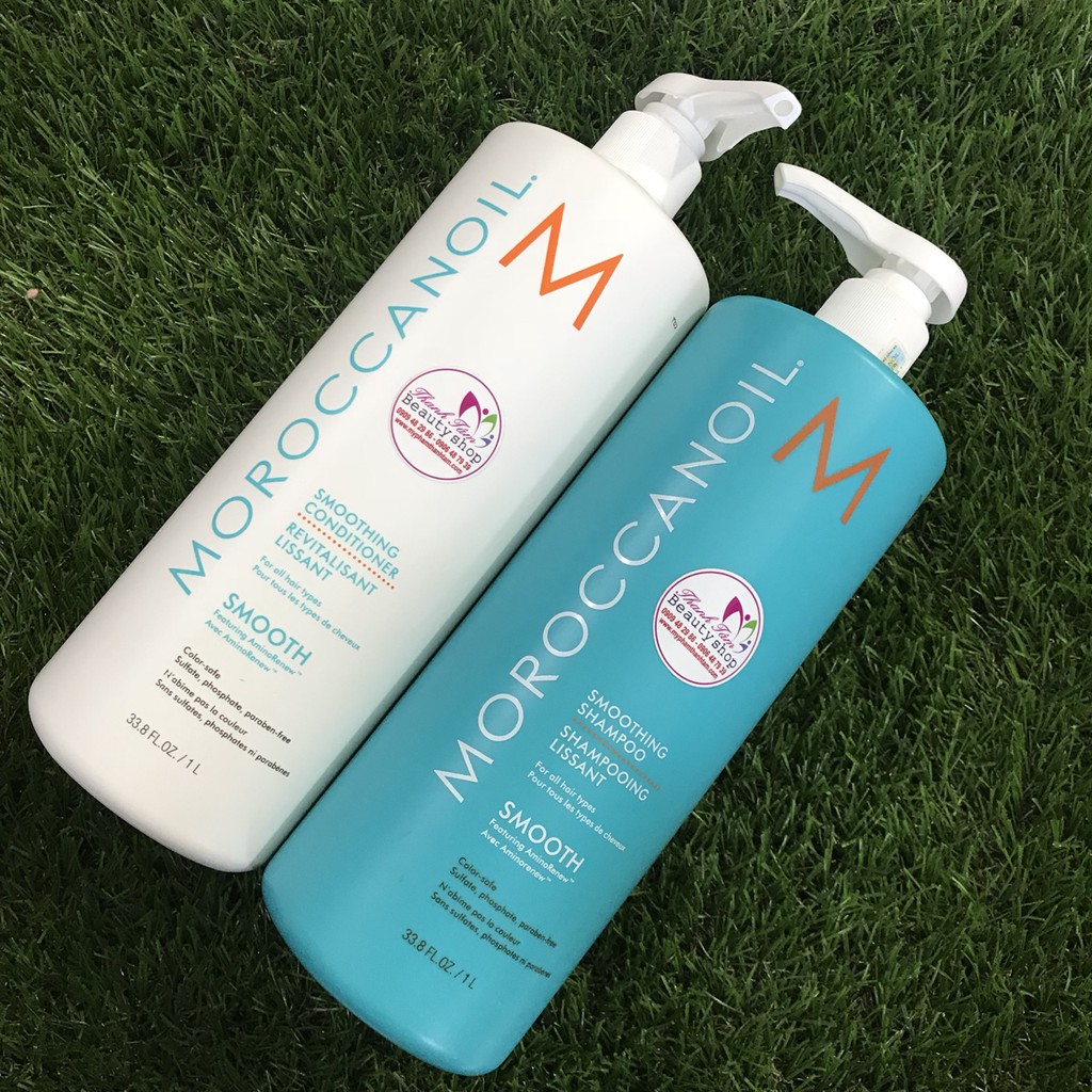 Dầu gội xả suôn mượt Moroccanoil Smooth 1000mlx2