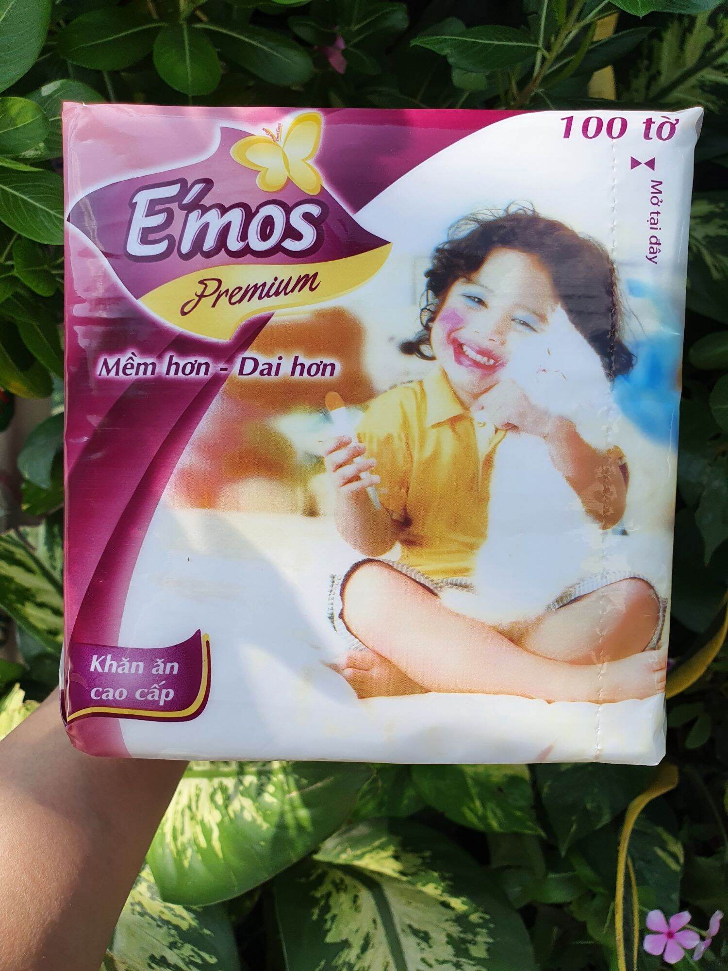 [FREESHIP MAX] Khăn giấy ăn cao cấp Emos 100 tờ [xuzshop]