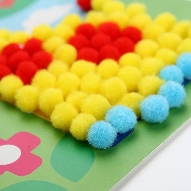Cục Pompom Trang Trí Nhiều Màu Sắc
