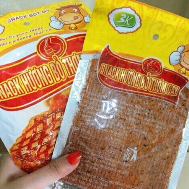 10 gói snack bò thơm cay ( bò xé cay)