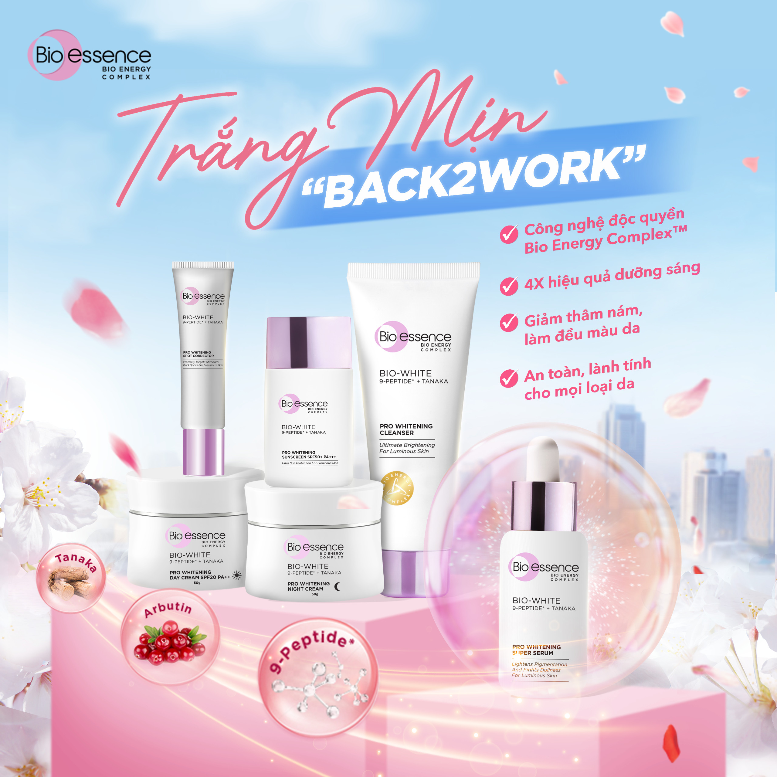 Tinh Chất serum Dưỡng Trắng Sáng Da Bio-White Pro 30ml