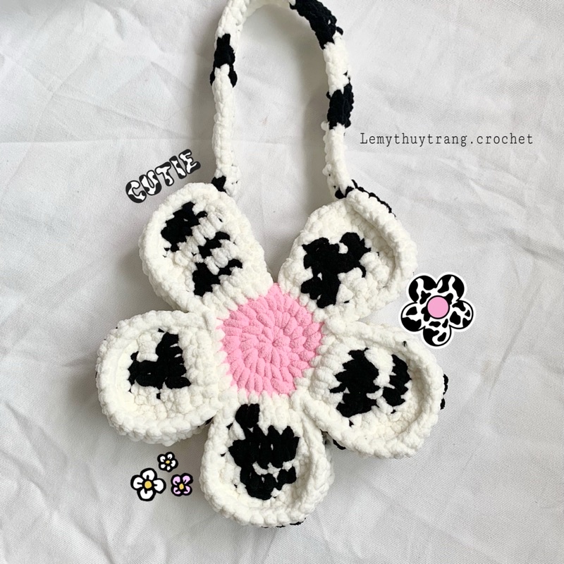 [CÓ SẴN] BLOOM FLOWER BAG - TÚI LEN BÔNG HANDMADE