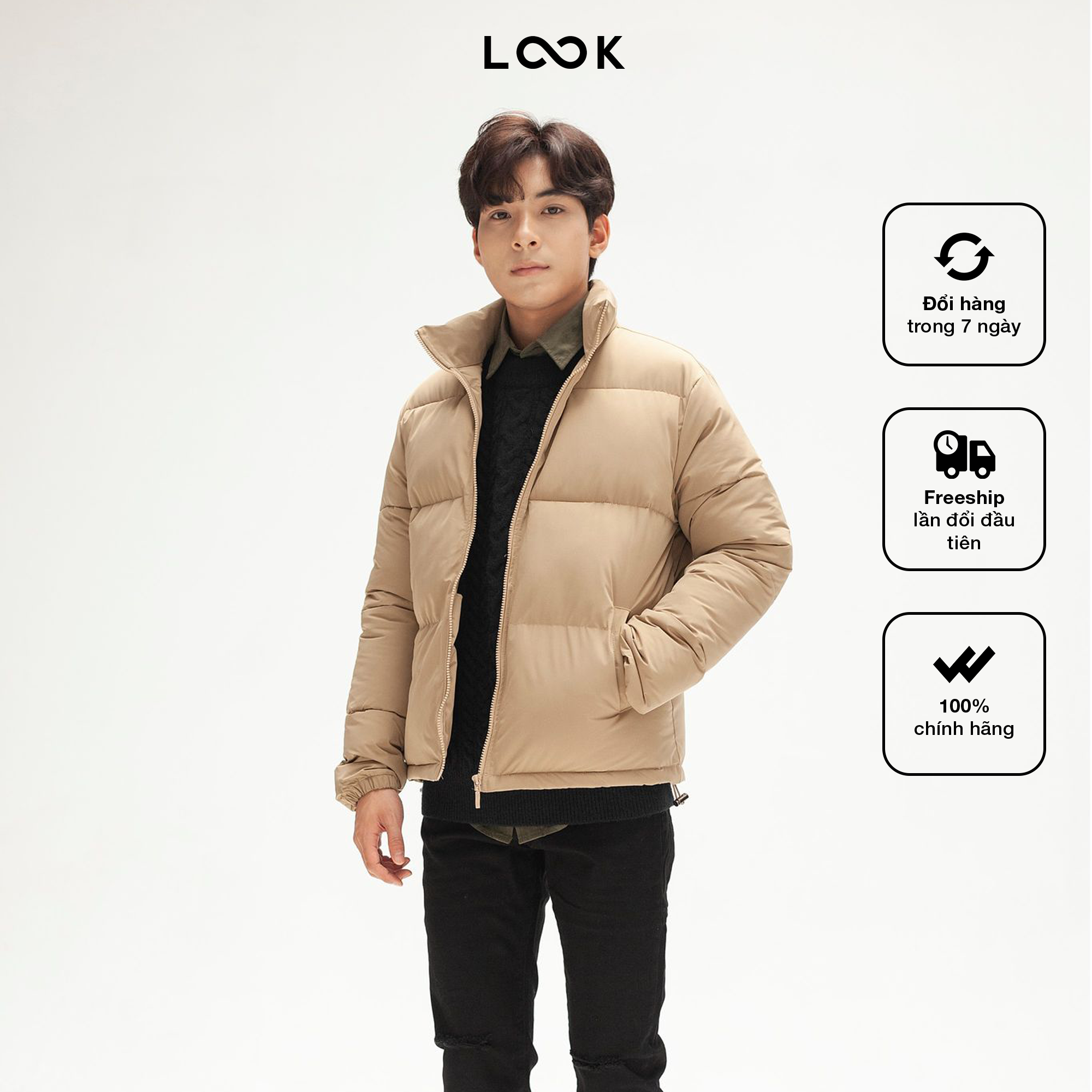 Áo khoác phao lót bông LOOK PUFFY JACKET