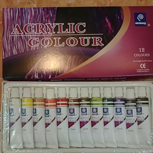 MÀU ACRYLIC MEMORY 12 MÀU