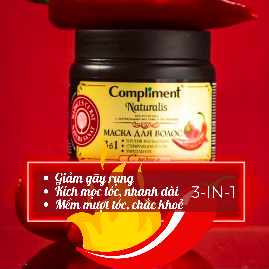 Ủ tóc giúp mọc tóc giảm rụng HOT THERAPY Compliment 500ML