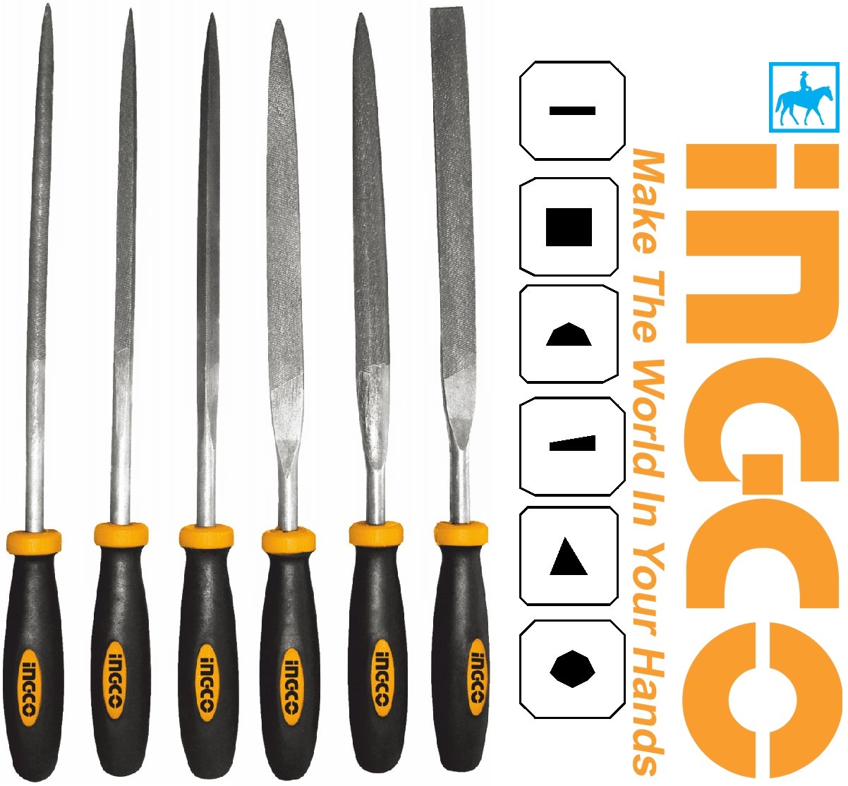 Bộ 6 giũa dũa mini 140mm 5.5inch 3mm Ingco HKTF63 Total THT91462