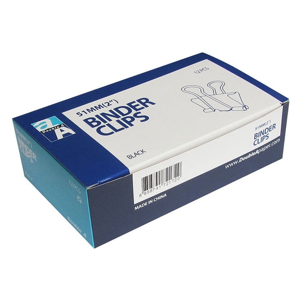 HỘP 12c  KẸP BƯỚM 51MM DOUBLE A