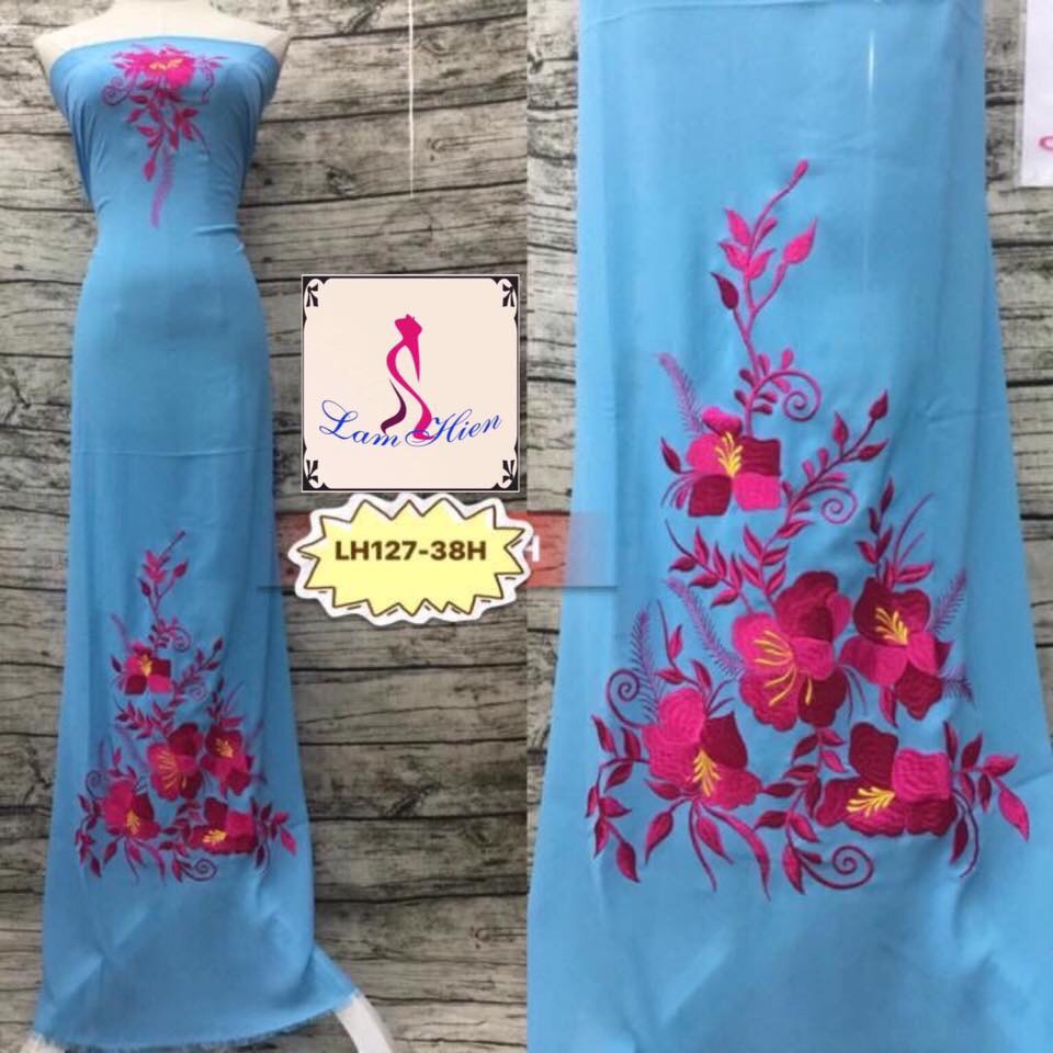 Vải áo dài thêu ( 200k giảm còn 139k/áo) LH127