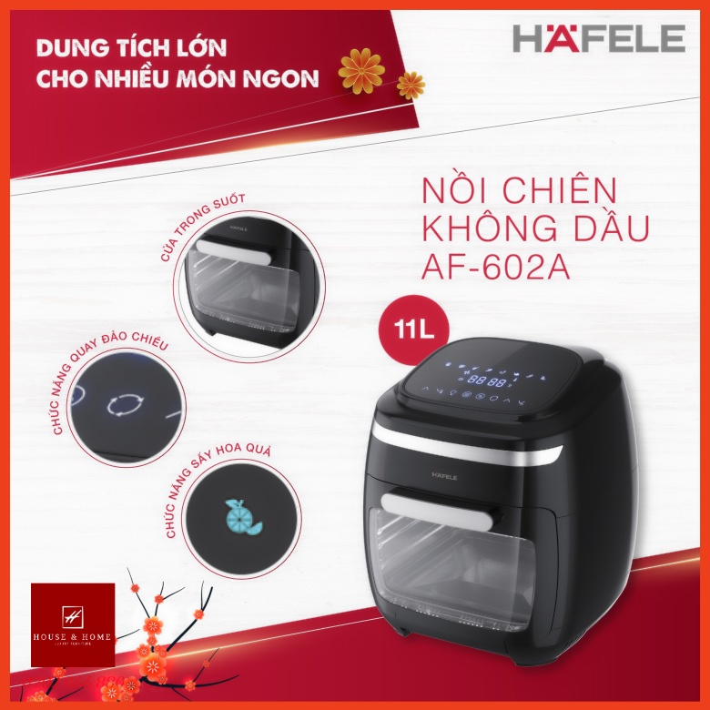Nồi chiên không dầu Hafele AF-602A 11 Lít (535.43.711) Hàng chính hãng
